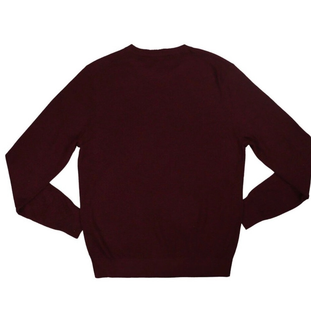 Paisley & Gray Diamond Knit Crew Neck Slim Fit Men's Sweater Cranberry size L - Picture 8 of 9